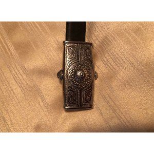 Amanda Smith Black Leather Belt